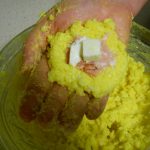 arancini di riso mozzarella e prosciutto : preprazione 2